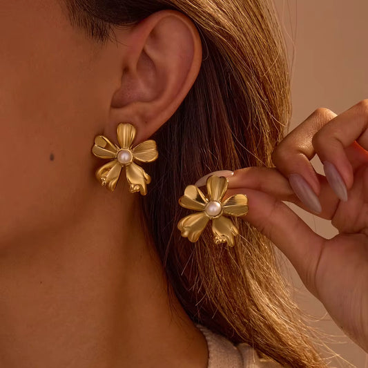 Flower Chunky Earrings