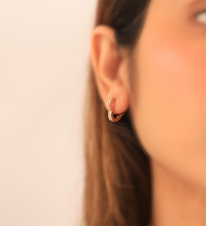 Half Heart Earrings
