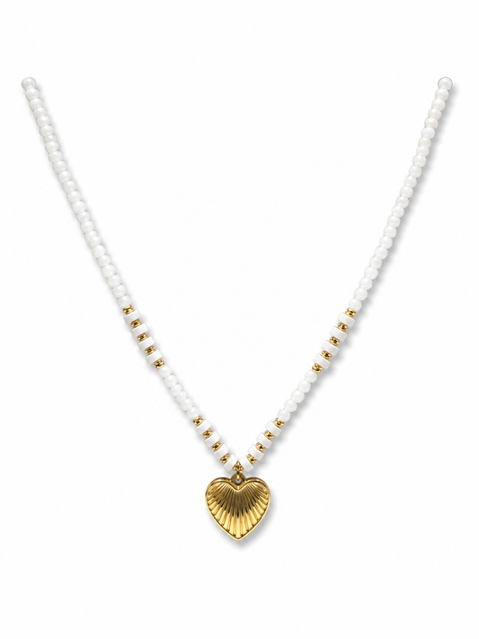 Sage and Pearl Necklace