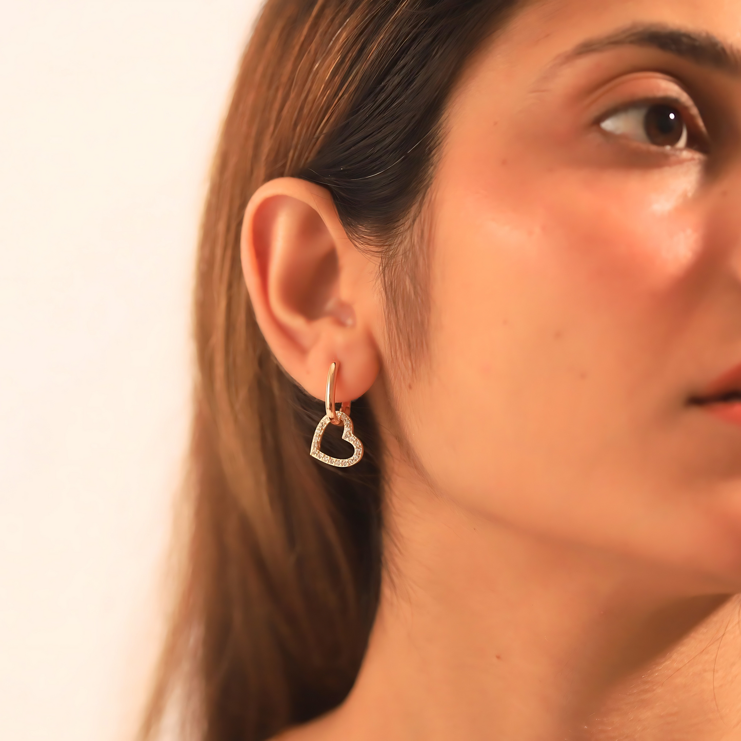 Heart 2 in 1 Earring