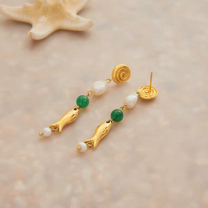 Pearl Dive Earrings
