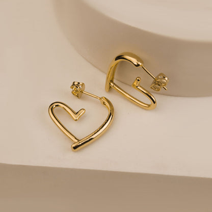 Heart Curly Earrings