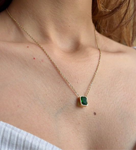 Emerald Stone Necklace