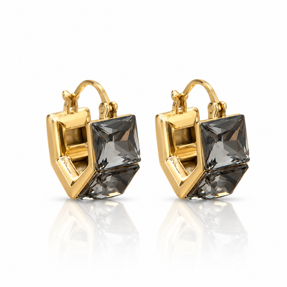 Sienna Smoky Crystal Earrings