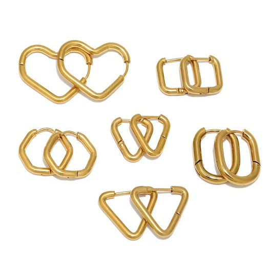 Basic 18K Hoop Earrings