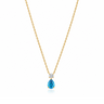Teardrop Blue Necklace