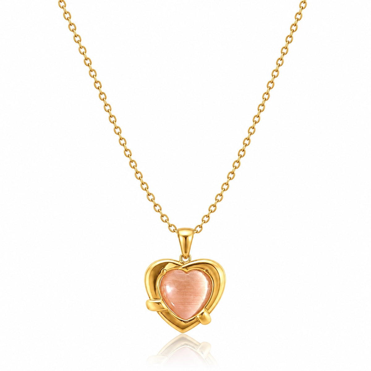 Rose Heart Embrace Necklace
