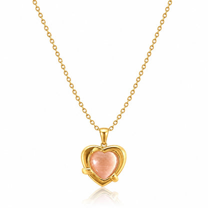 Rose Heart Embrace Necklace