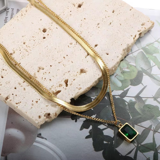 Eva Necklace #Emerald