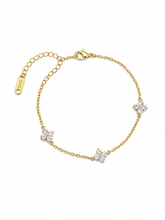 Minimal Flower Bracelet