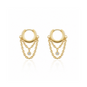 Golden Cascade Hoops