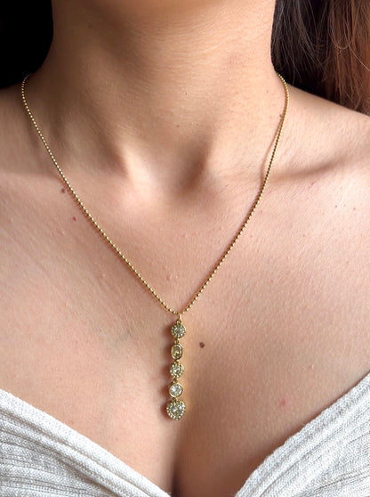 Heart Circle Drop Necklace