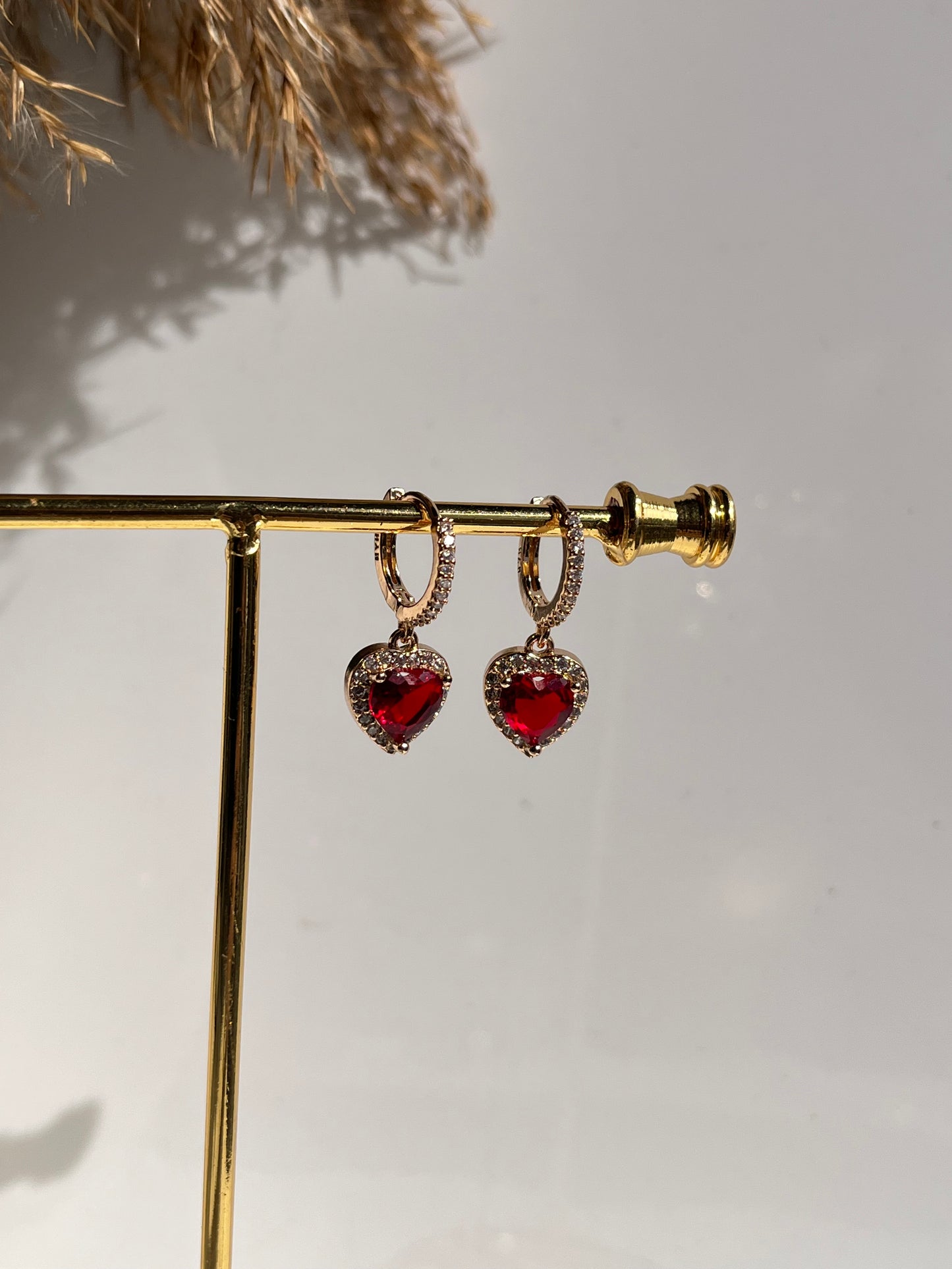 Red Heart Earrings