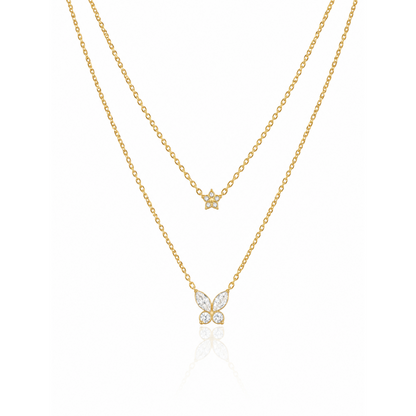 Butterfly Layered Necklace