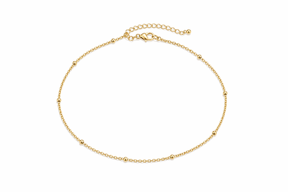 Sleek Beaded Anklet