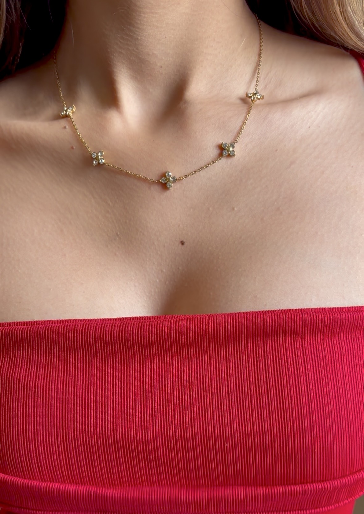 Minimal Clover Necklace