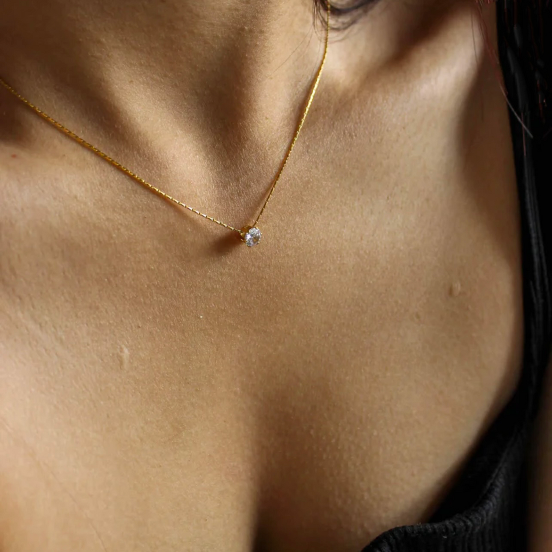 Minimal Stone Necklace