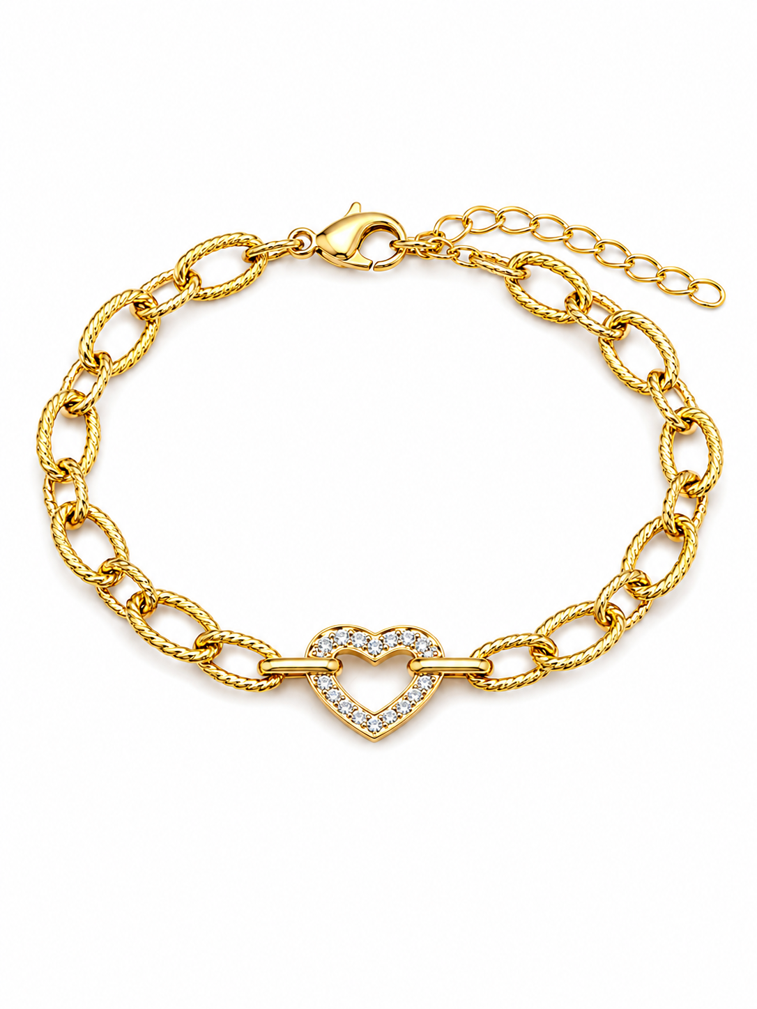 Chunky Heart Bracelet