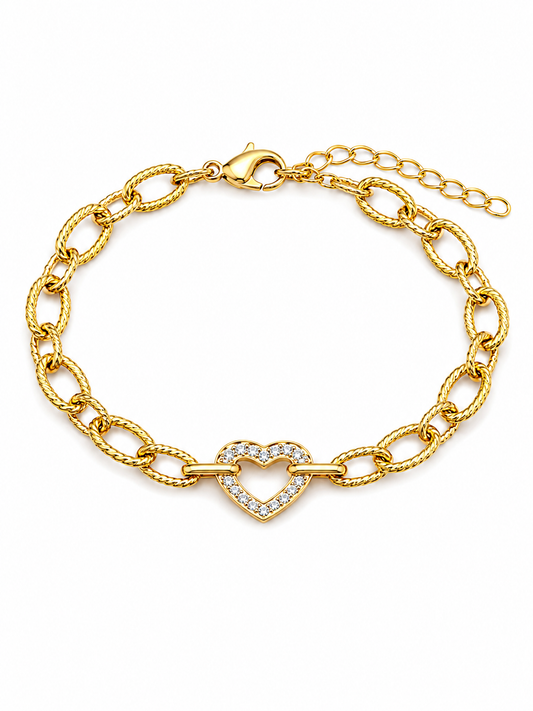 Chunky Heart Bracelet