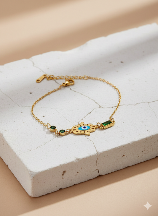 Hamsa Evil Eye Bracelet