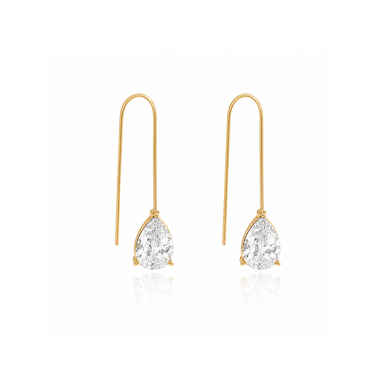 Threader Oval earrings