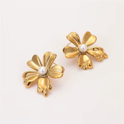 Flower Chunky Earrings