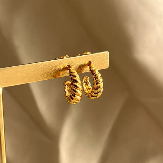 Mini Croissant Earrings