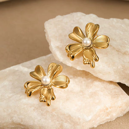 Flower Chunky Earrings