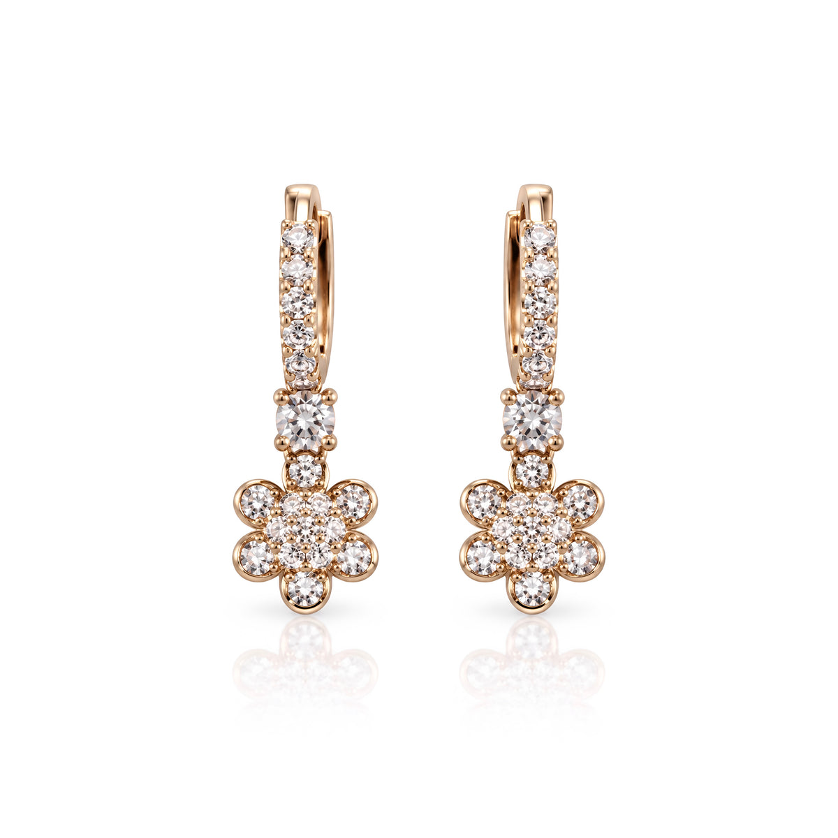 Fleur Drop Hoops