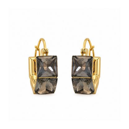 Sienna Smoky Crystal Earrings