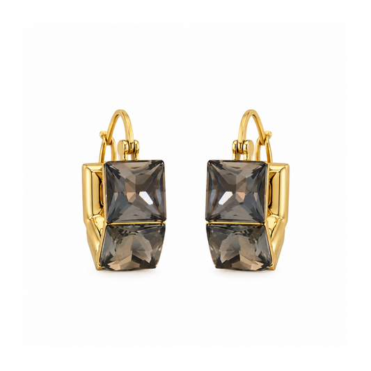 Sienna Smoky Crystal Earrings