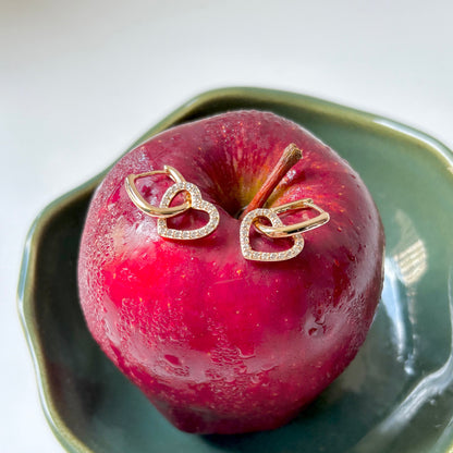 Heart 2 in 1 Earring