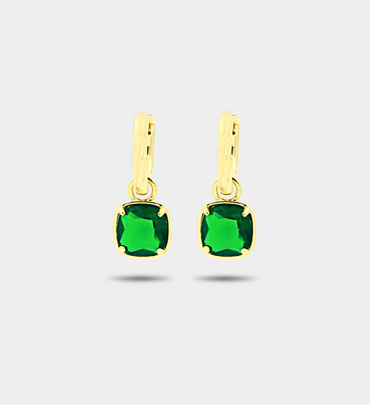 Mia Earrings - Emerald