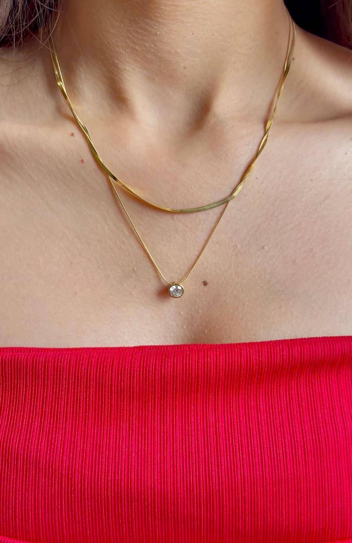 Layered Stone Necklace
