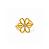 Floral Crystal Bloom Ring