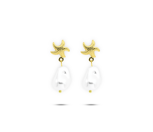 Star Pearl Earrings