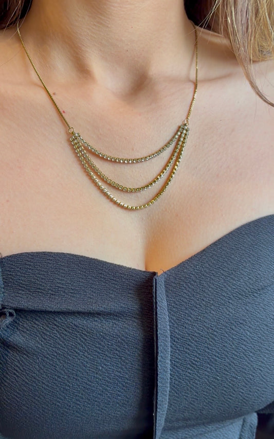 Tennis Trio Necklace