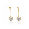 Solitaire Drop Earrings