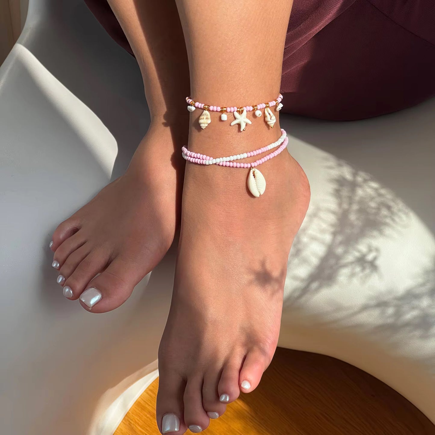 Pink Shores Anklet