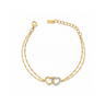 Double Layered Heart Bracelet
