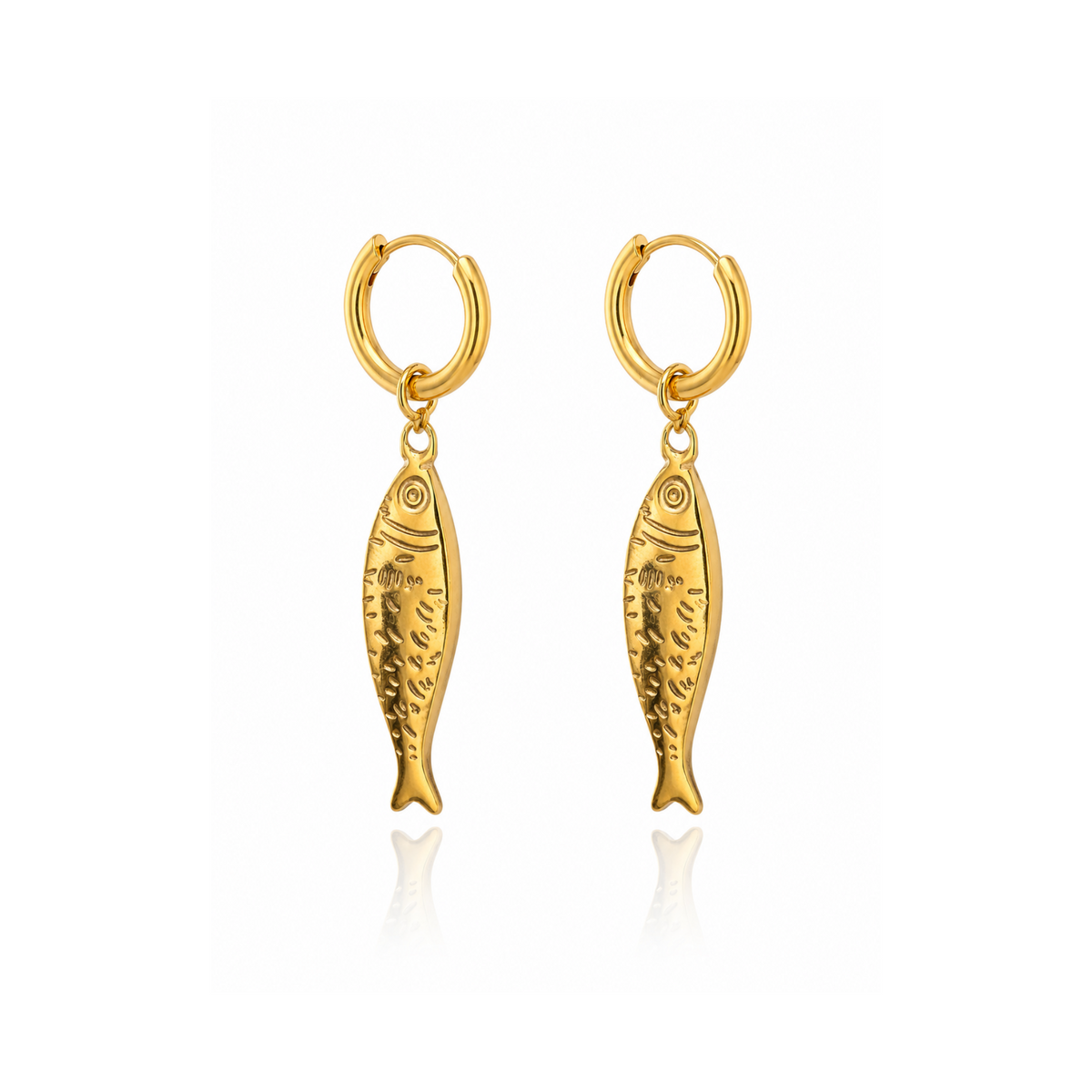Fish Shape Drop Earrings