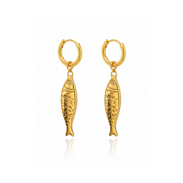 Fish Shape Drop Earrings
