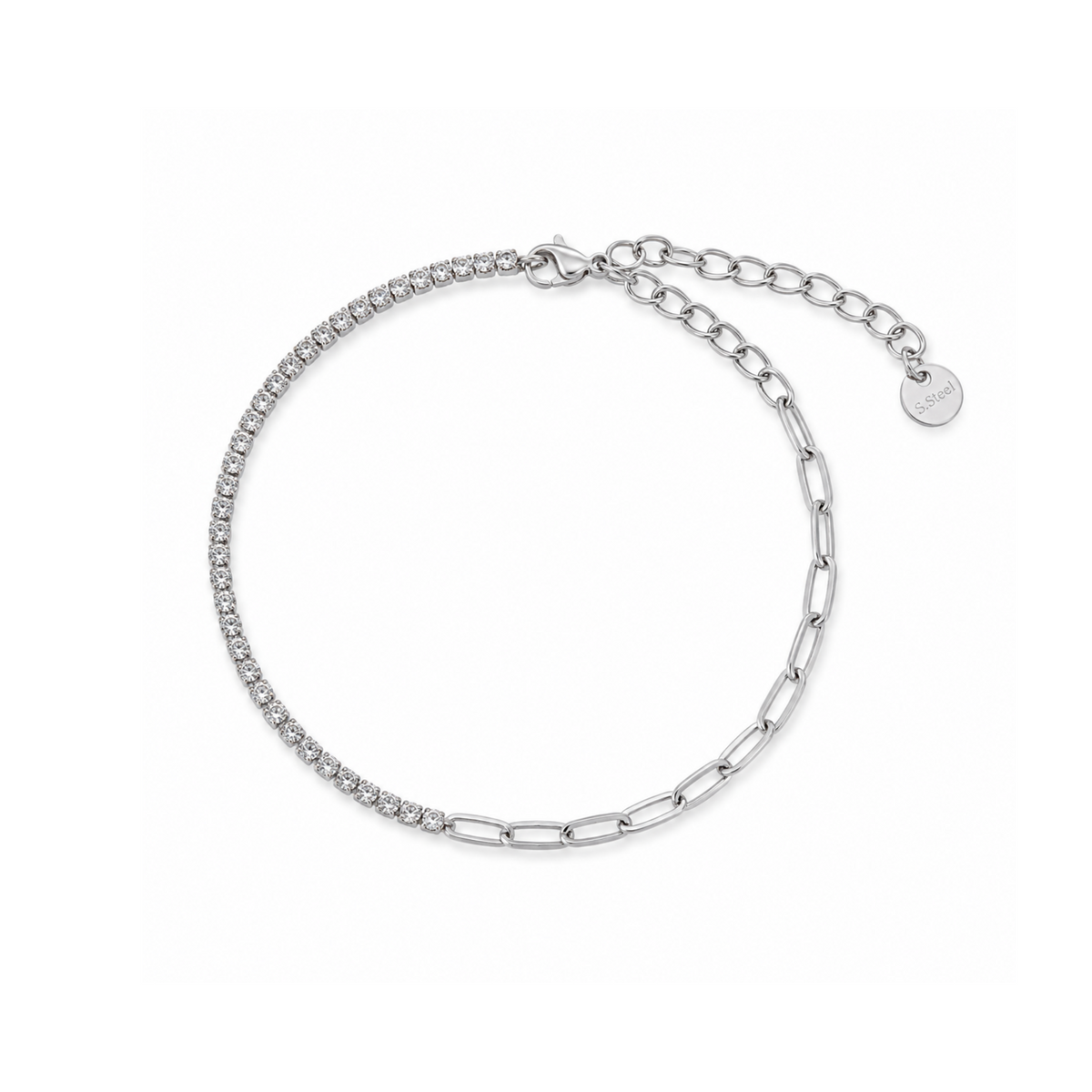 Luna Link Bracelet Silver