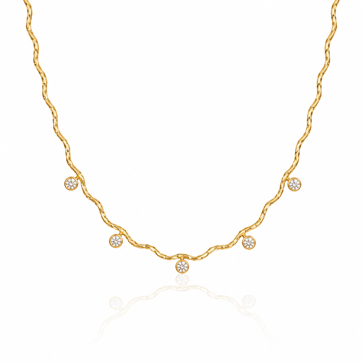 Twisted Stone Necklace
