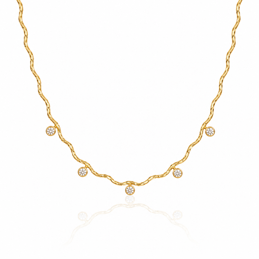 Twisted Stone Necklace