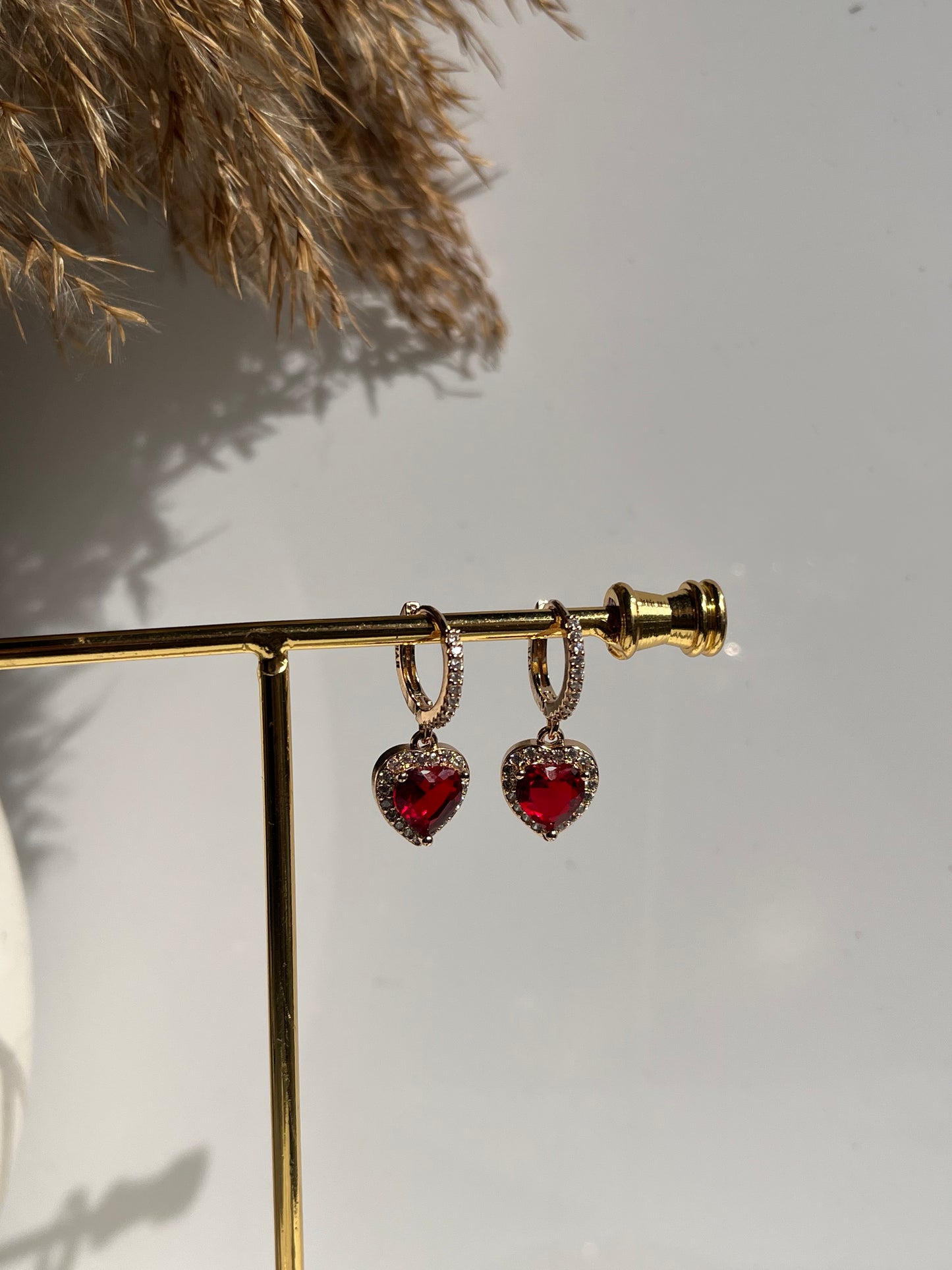 Red Heart Earrings