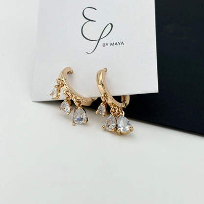 The 3 Crystal Earrings