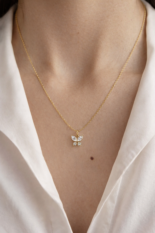 Butterfly Minimal Necklace
