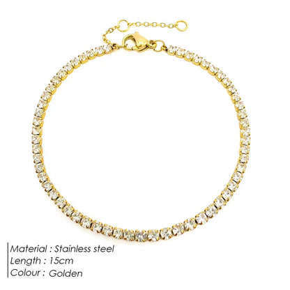 Lean Tennis Bracelet #Gold