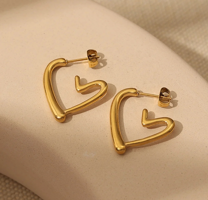 Heart Curly Earrings